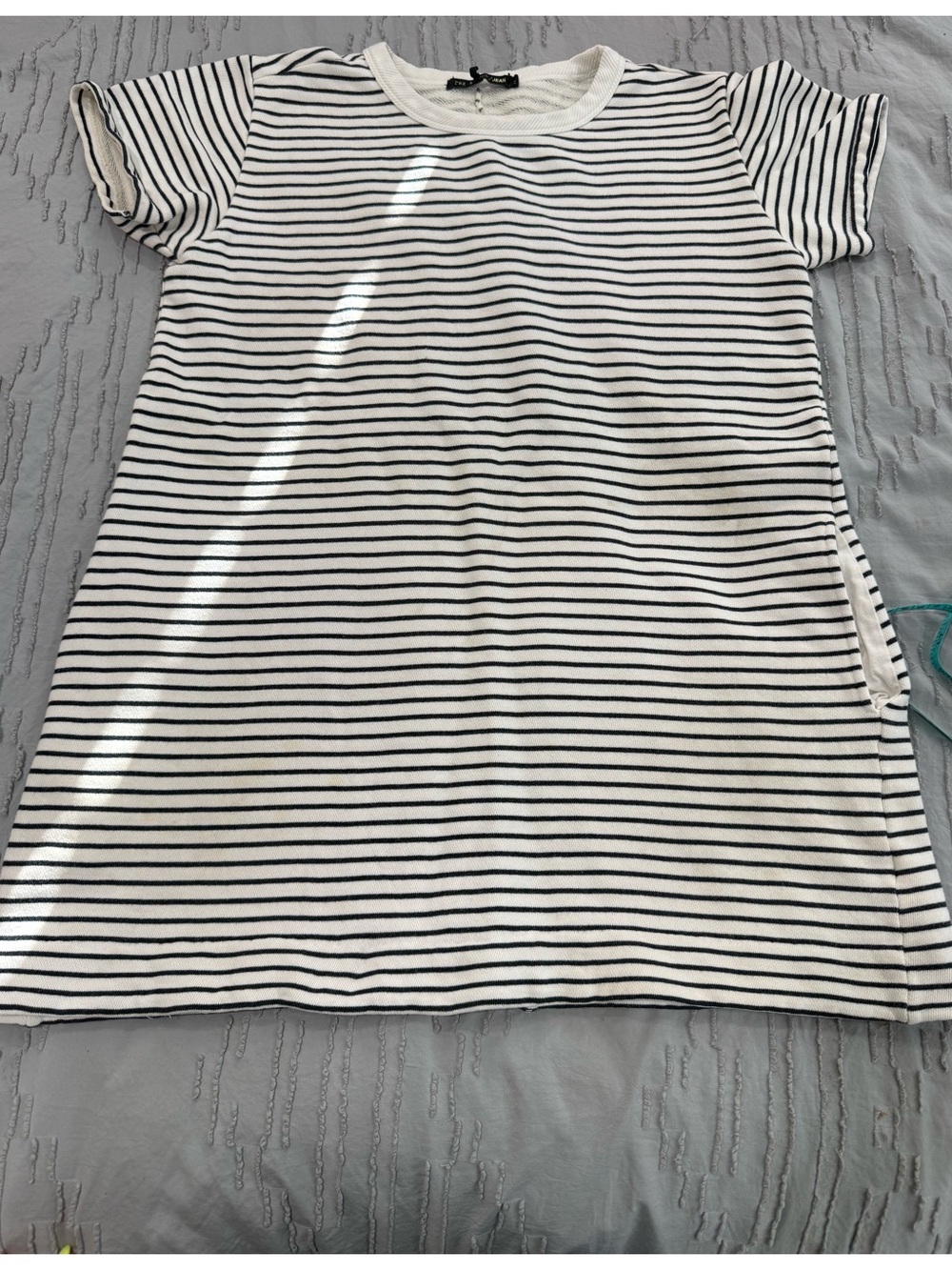 Rag and Bone Striped Short-Sleeve Dress